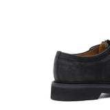 Stringata modello ingegnere in vitello nabuk nero e fondo in gomma leggero 1252REN 1087 ROSSI 