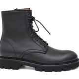 Anfibio donna in vitello nappato nero e fondo in gomma extralight D214PZVNE 37 ROSSI 