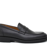 Mocassino in vitello a pieno fiore color nero con fondo in gomma leggera 6853GSNE 970 ROSSI 