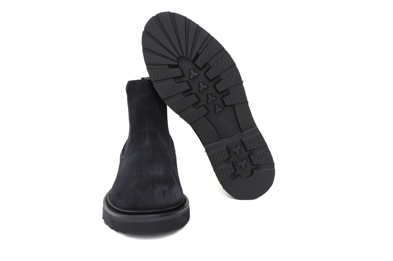 Beatles in camoscio color  blu e fondo in gomma leggera 9154CTPHSSBLU 204 ROSSI 