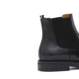 Stivaletto beatles in vitello spazzolato nero e fondo in gomma 154PRCNE 1143 ROSSI 