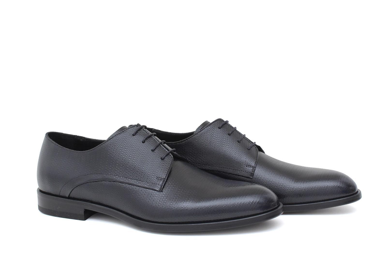 Derby  in vernice stampa mag blu scuro con fondo in cuoio 220MAGB 269 ROSSI 