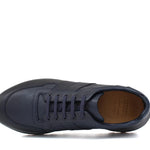 Sneaker in vitello naturale color blu sfumato e fondo in gomma leggera vibram 1255VBLU 629 ROSSI 