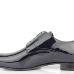 Derby in vernice blu con fondo cuoio 5560LVEPBLU 253 ROSSI 