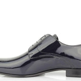 Derby in vernice blu con fondo cuoio 5560LVEPBLU 253 ROSSI 