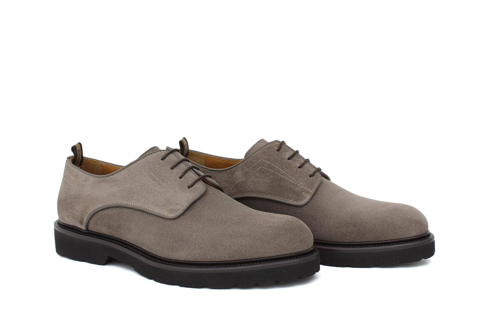 Derby in suede color sabbia  con fondo in gomma leggera 1279CHSBIS 299 ROSSI 