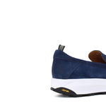 Mocassino con mappine  sportivo in camoscio navy con fondo vibram leggero 276FLOLTR 114 ROSSI 