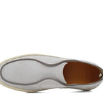 Slip on in camoscio color  roccia con fondo in gomma intrecciato 1093FROC 63 ROSSI 