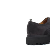 Derby  in camoscio ingrassato color carbone, riporto in caucciù con fondo in gomma leggera 412HSCAR 1123 ROSSI 