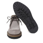 Polacchino stringato modello ingegnere in camoscio color roccia con fondo in gomma leggera 1253PCHSCLO 18 ROSSI 