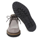 Polacchino stringato modello ingegnere in camoscio color roccia con fondo in gomma leggera 1253PCHSCLO 18 ROSSI 