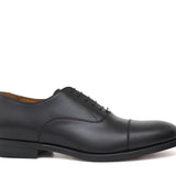 Francesina in vitello a pieno fiore color  nero con fondo in cuoio antiscivolo 5885SNERO 74  UN ROSSI 