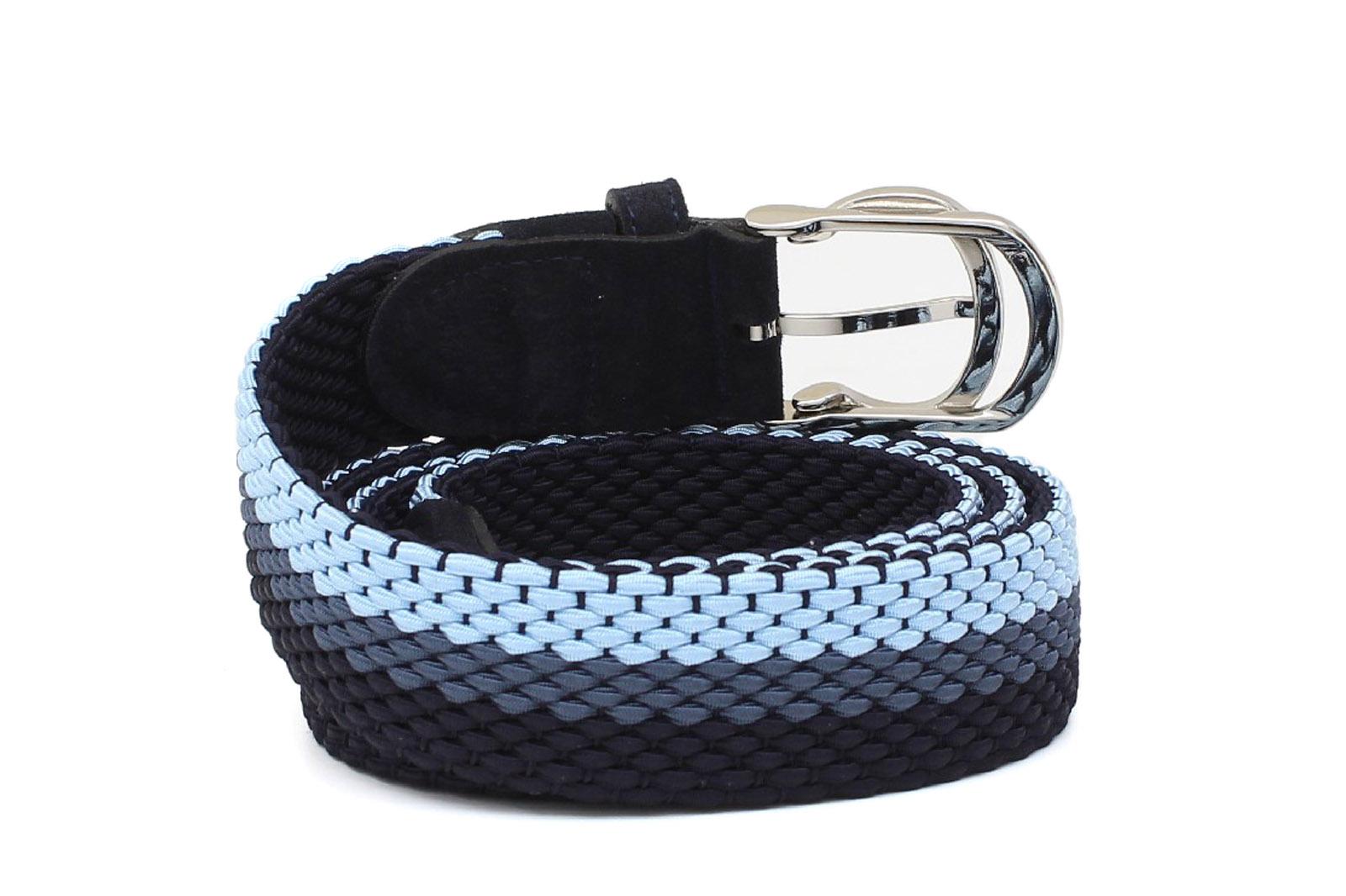 Cintura elasticizzata con fibbia h 35 nikel in tricolore F0305NKNAB 63 ROSSI 