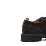 Derby in suede testa di moro con fondo in gomma roccia leggera 9265HSMO 371 ROSSI 