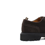 Derby in suede testa di moro con fondo in gomma roccia leggera 9265HSMO 371 ROSSI 