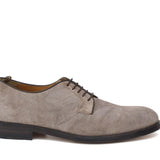 Derby in camoscio lavato color sabbia e fondo in cuoio lavato antiscivolo 6403VTSE 116 ROSSI 