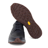 Sneaker in vitello naturale color blu sfumato e fondo in gomma leggera vibram 1255VBLU 629 ROSSI 