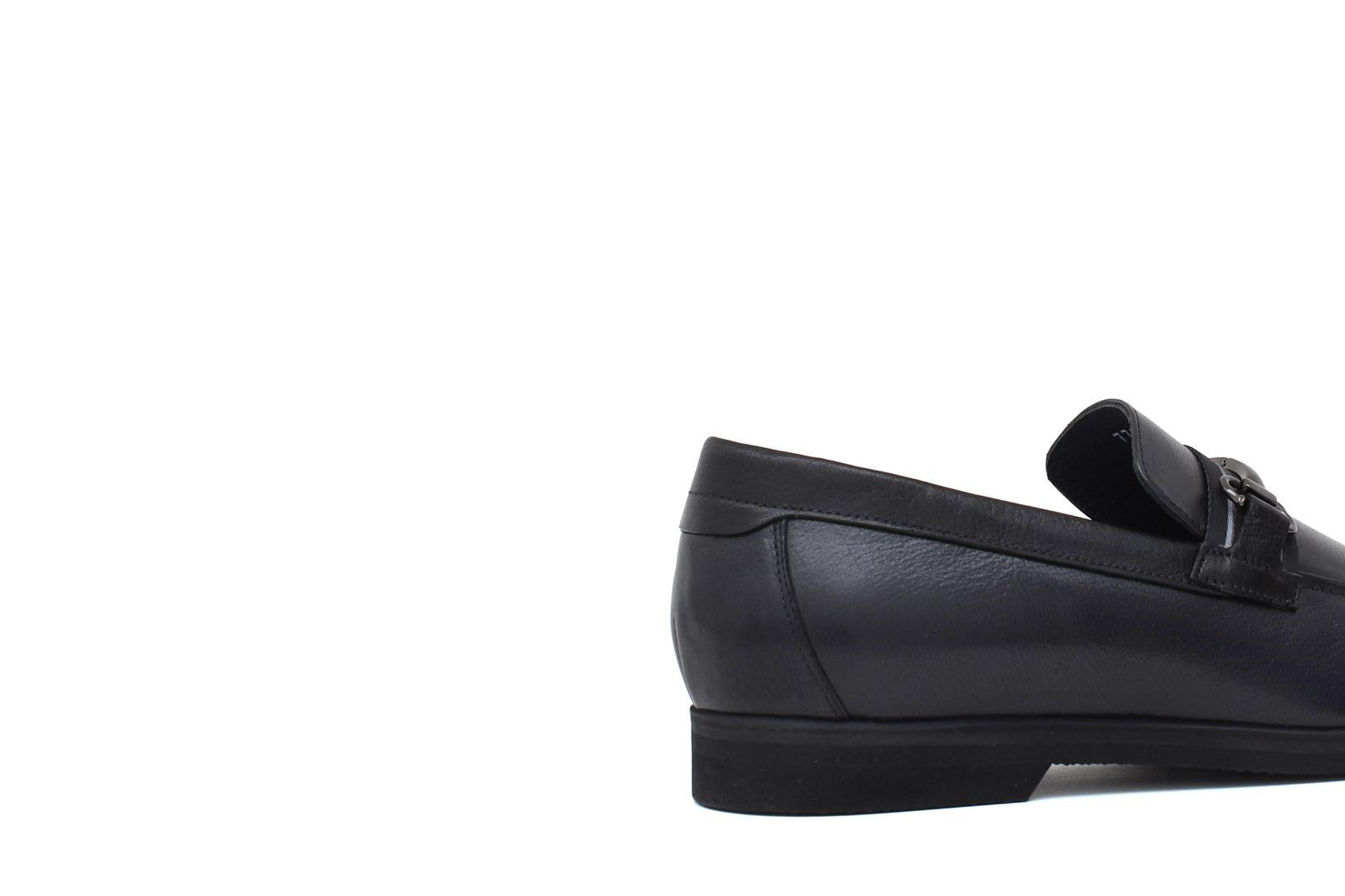 Mocassino con accessorio in bufalo colore blu scuro e fondo in gomma leggera 7786SLBFB 171 ROSSI 