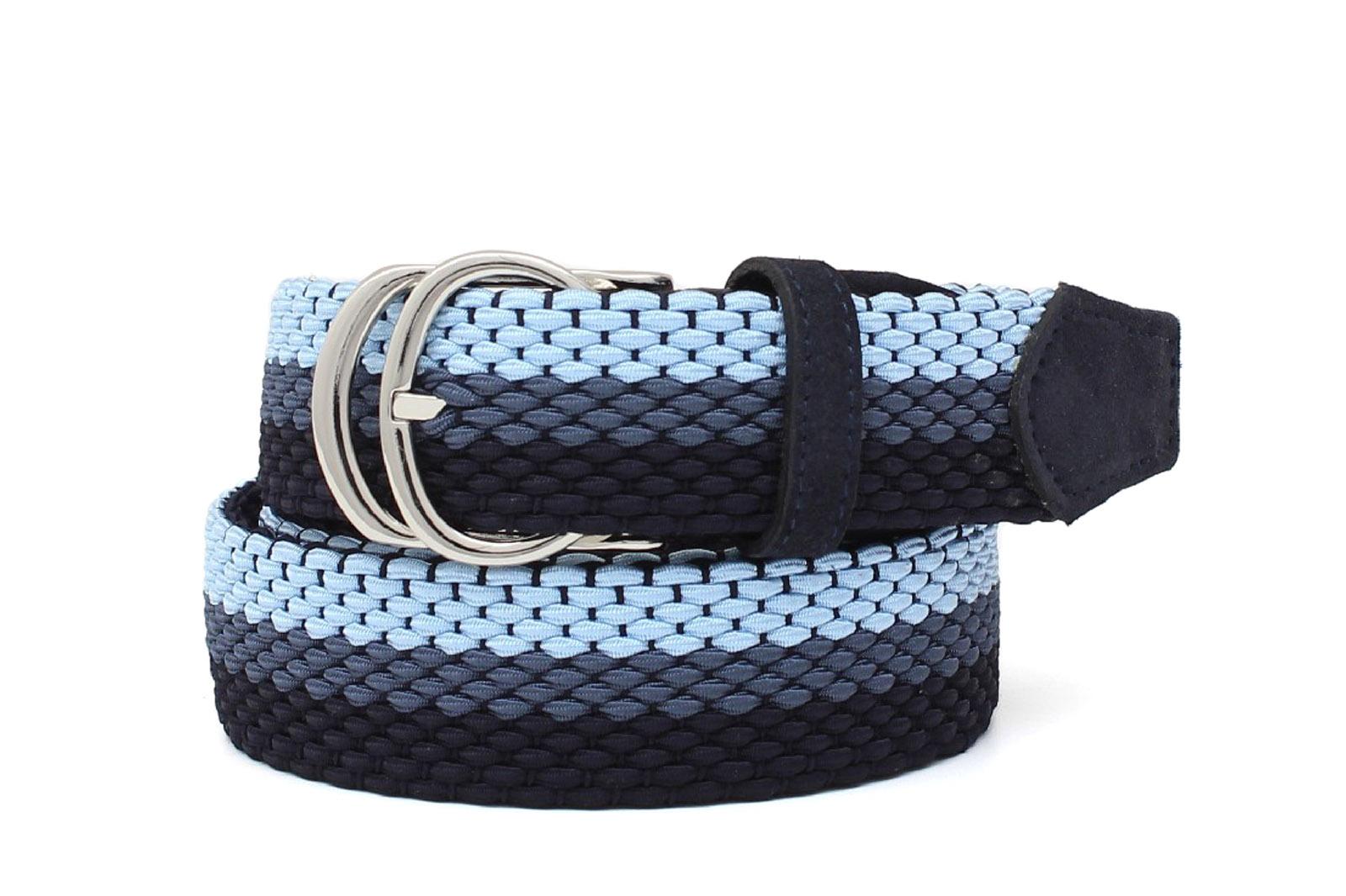 Cintura elasticizzata con fibbia h 35 nikel in tricolore F0305NKNAB 63 ROSSI 