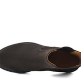 Stivaletto beatles in camoscio rasato testa di moro e fondo in gomma 154PRCRIM 435 ROSSI 