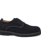 Derby in suede blu con fondo in gomma leggera 1279CHSSBLU 192 ROSSI 