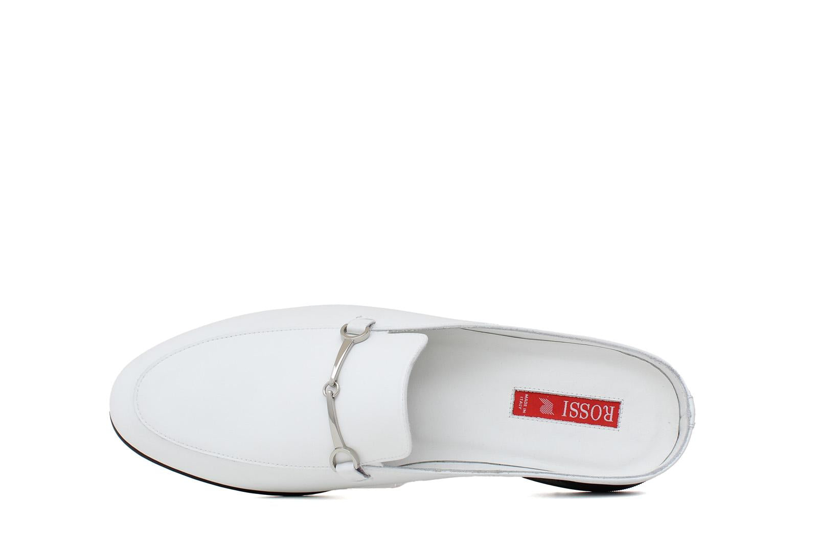 Sabout in nappa bianco con fondo in cuoio antiscivolo 7829PBIA 1139 ROSSI 