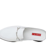 Sabout in nappa bianco con fondo in cuoio antiscivolo 7829PBIA 1139 ROSSI 