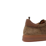 Sneaker in camoscio lavato marrone con  fondo in gomma 272TFAR 297 ROSSI 