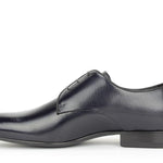 Derby in vernice blu stampata Mag con fondo in cuoio 7621SMAGBLU 168  UN ROSSI 