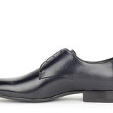 Derby in vernice blu stampata Mag con fondo in cuoio 7621SMAGBLU 168  UN ROSSI 