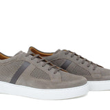 Sneakers in camoscio traforato color sabbia  con fondo in gomma leggera 1481FLOOSS 299  UN ROSSI 