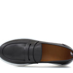 Slip on in vitello naturale blu  sfumato con fondo in gomma leggera 9688DNE 1134 ROSSI 