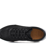 Sneakers in vitello nabuk nero con fondo in gomma leggero vibram 1261BRNE 47 ROSSI 