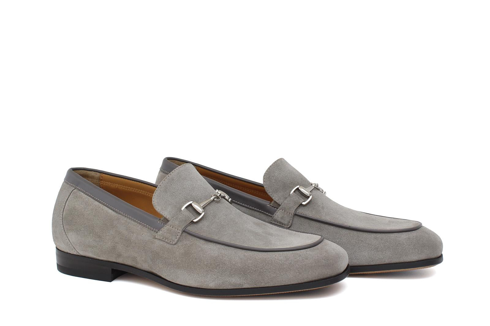 Mocassino con accessorio in suede color sabbia e fondo in cuoio con inserto antiscivolo 1465FLOOSS 67 ROSSI 
