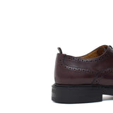 Derby donna stile inglese in vitello spazzolato prugna e fondo in gomma cucito D216GCPBO 20 ROSSI 