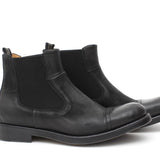 Stivaletto beatles in nabuk anticato nero con fondo in gomma 8304TBANNE 388 ROSSI 