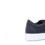 Sneaker in vitello dollaro color blu e fondo in gomma leggera cucito 643LVITBN 479  UN ROSSI 