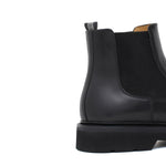 Stivaletto beatles in vitello a fiore nero e fondo in gomma leggera 9154CTPSN 1032 ROSSI 