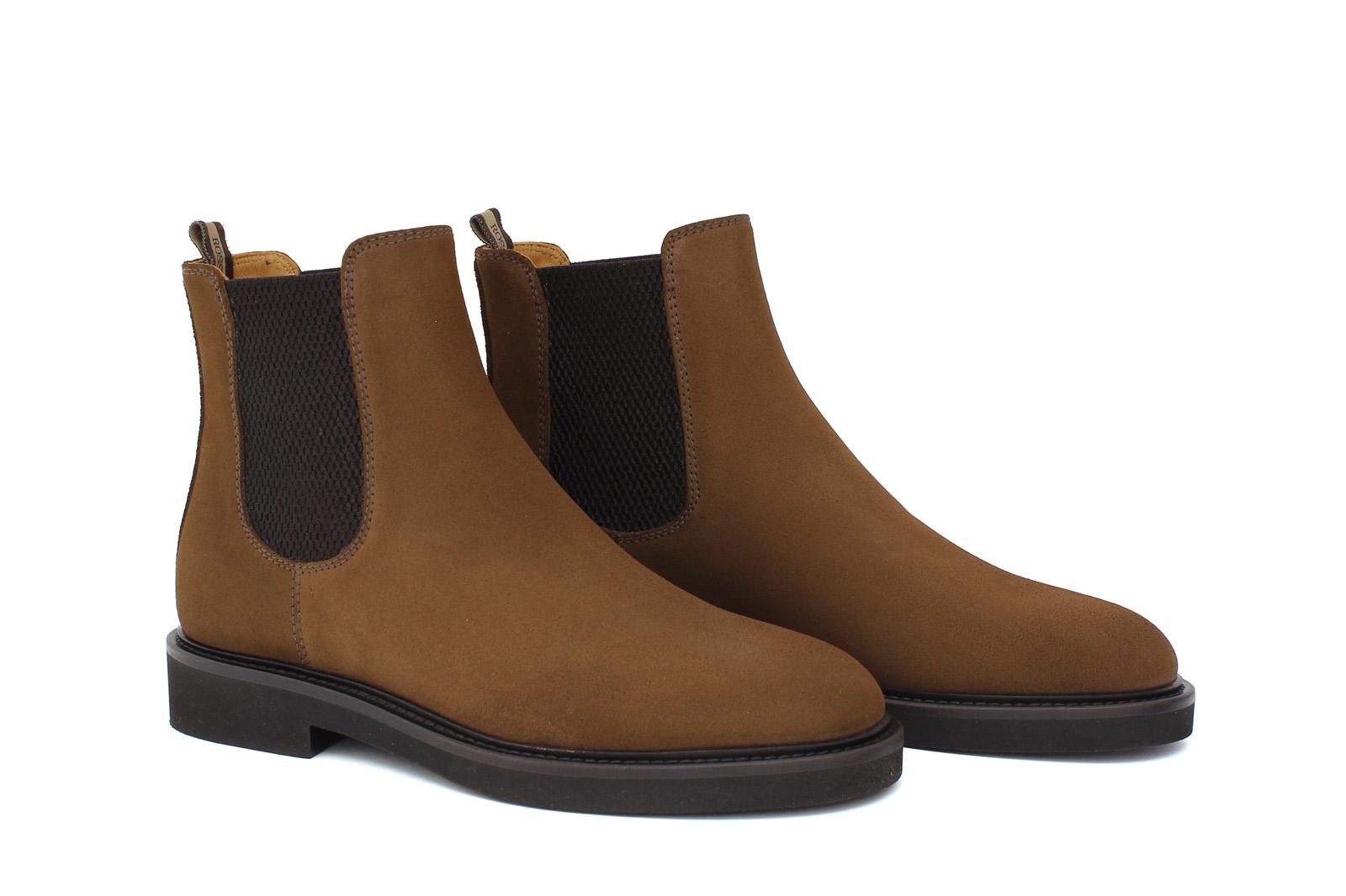 Beatles donna in camoscio rasato color bruciato con fondo in gomma leggera D220PCRIBRU 26 ROSSI 