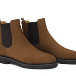 Beatles donna in camoscio rasato color bruciato con fondo in gomma leggera D220PCRIBRU 26 ROSSI 