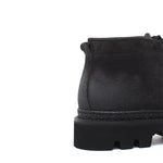 Polacchino modello ingegnere in camoscio anticato antracite con fondo roccia leggero 1253PCHSCAR 28 ROSSI 