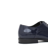 Francesina  in vernice bluette  con  fondo in cuoio 607VBETTE 277 ROSSI 