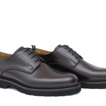 Derby in vitello spazzolato bordò con fondo in gomma leggera 1279CALB 510 ROSSI 