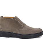 Polacchino con elastico centrale in camoscio  color sabbia e fondo in gomma leggera 1602PCHSBIS 1093 ROSSI 