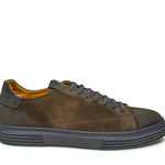 Sneakers in camoscio anticato marrone con fondo in gomma 109HSQUI 1038 ROSSI 