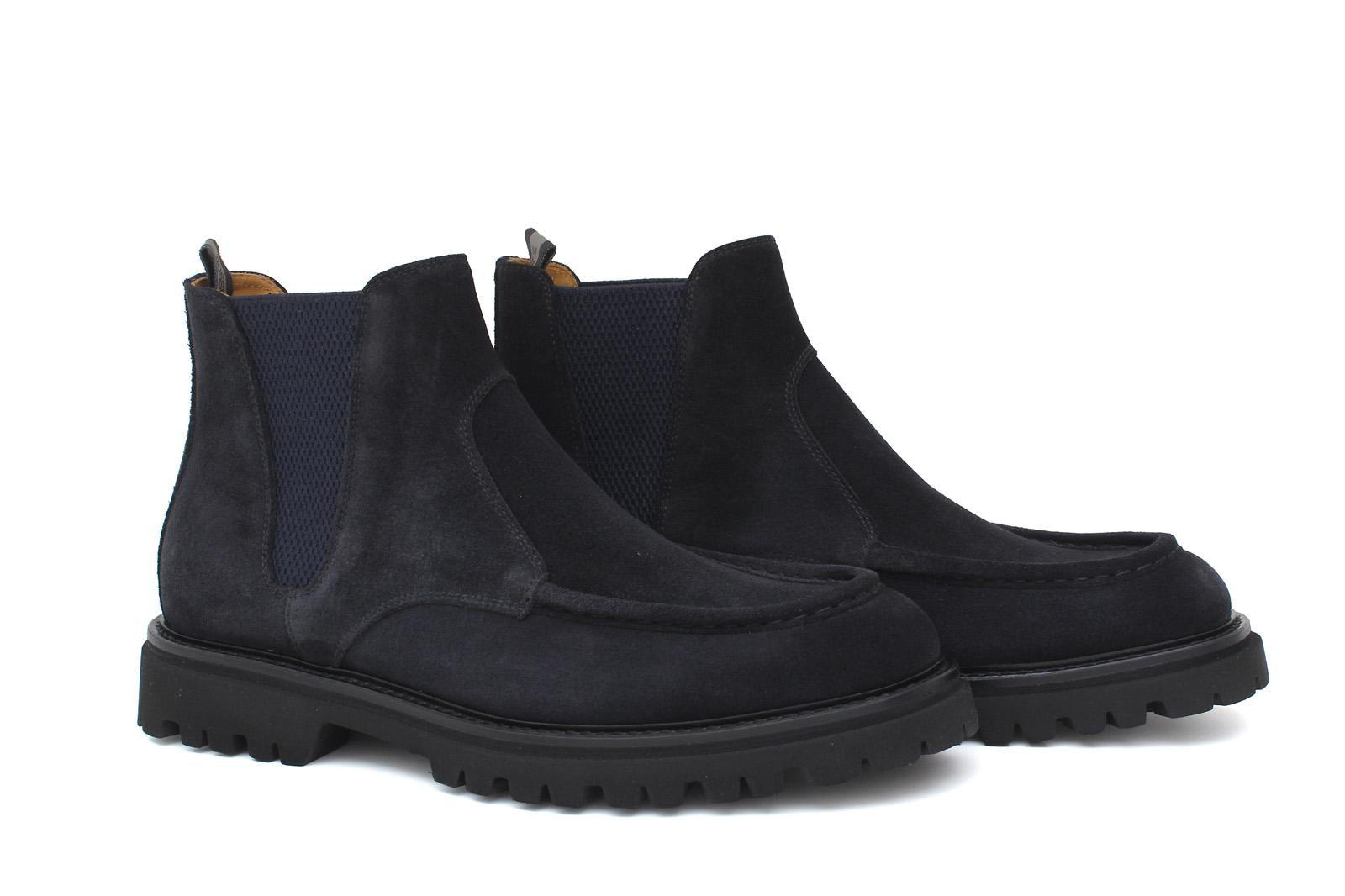 Stivaletto modello beatles in camoscio blu e fondo in gomma leggera 881PHSSBLU 92 ROSSI 