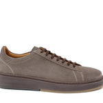 Sneaker stringata in suede fango con fondo in gomma tricolore 1043LHSBI 105 ROSSI 