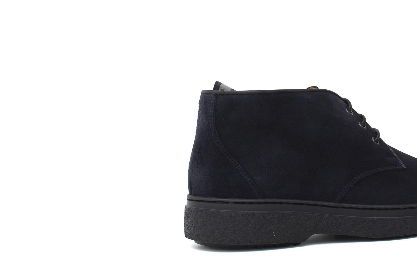 Polacchino stringato in camoscio ingrassato blu e fondo gomma leggera 1250PHSSBLU 298 ROSSI 