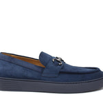 Slip on in camoscio navy e fondo in gomma leggera 1029FLOOLTR 1013 ROSSI 