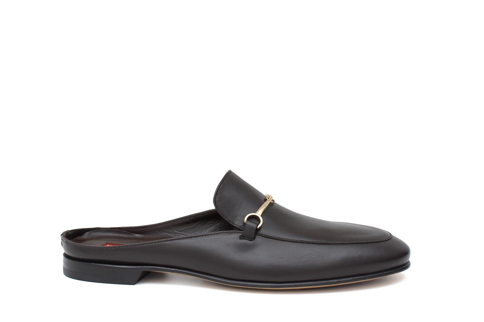 Sabout in nappa testa di moro con fondo in cuoio antiscivolo 7829NAPTM 1135 ROSSI 